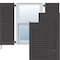 Ekena Millwork 18W x 77H Americraft Two Equal Louver Exterior Real Wood Shutters, Shadow Mountain, PR RW101LV18X77SMH - alternate 1